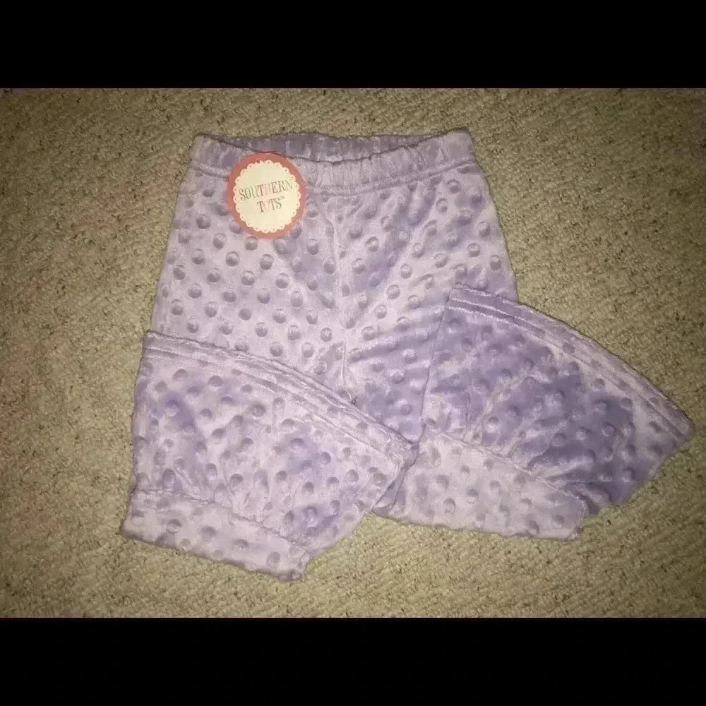 SOUTHERN TOTS MINKY RUFFLE PANTS SIZE 2T